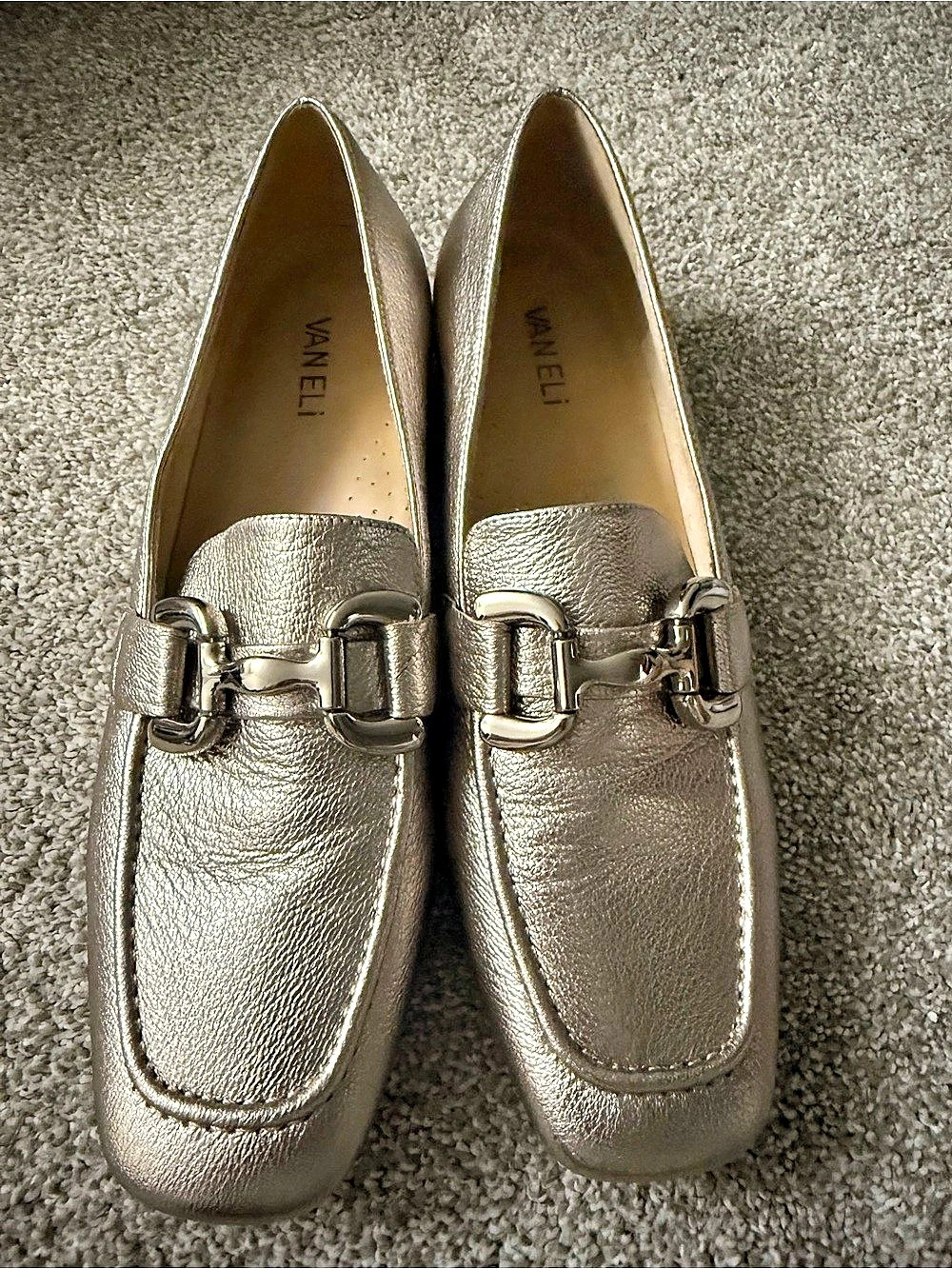 VANELi Metallic Horsebit Loafers
